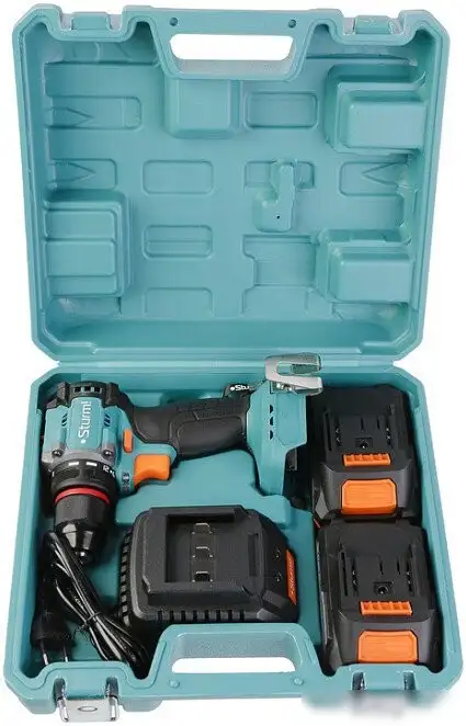 Дрель-шуруповерт Sturm CD1860BL (с 2-мя АКБ, кейс) – фото товара