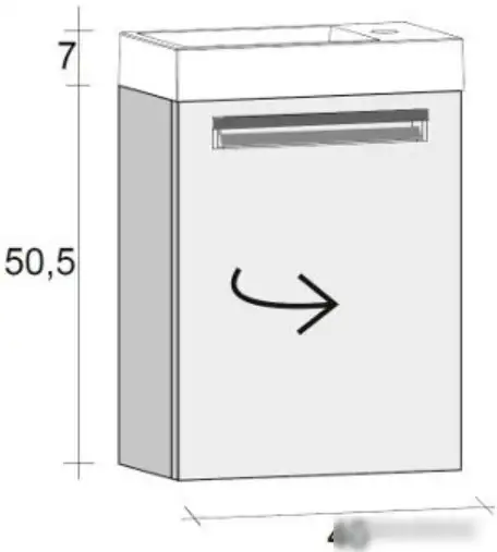 Riho Тумба с умывальником Lucca FLU040Z01Z01S10 – фото товара