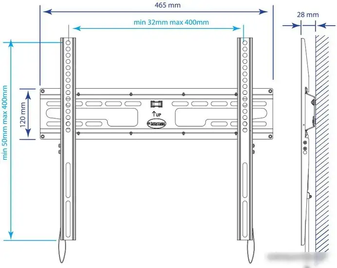 Кронштейн Kromax FLAT-3 NEW (черный) – фото товара