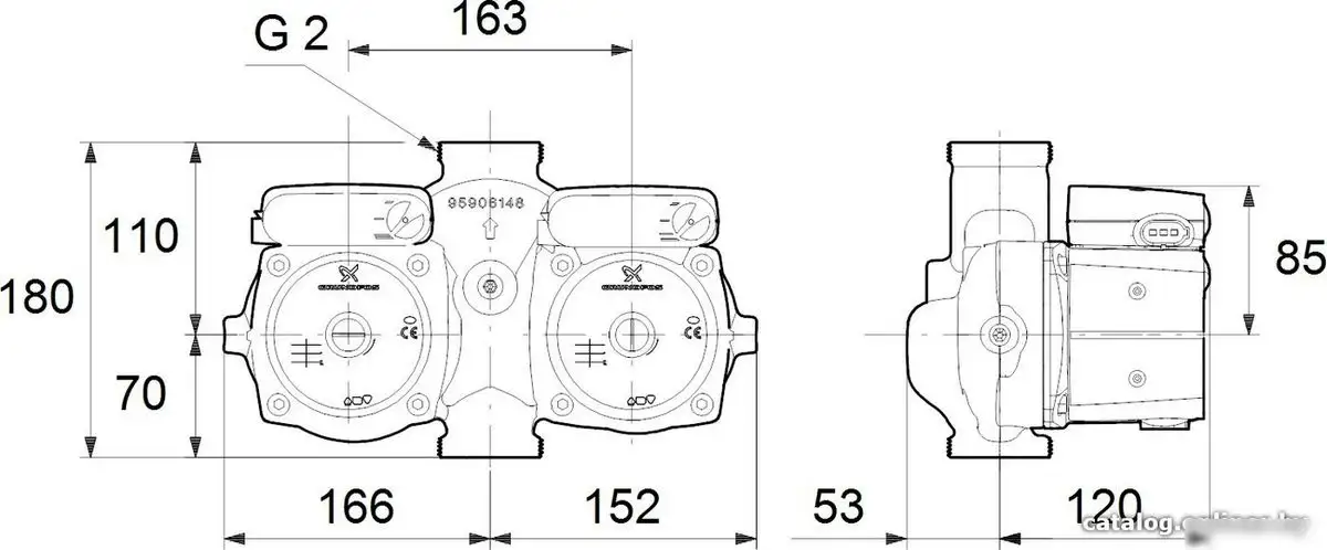 Циркуляционный насос Grundfos UPSD 32-50 180 - фото товара