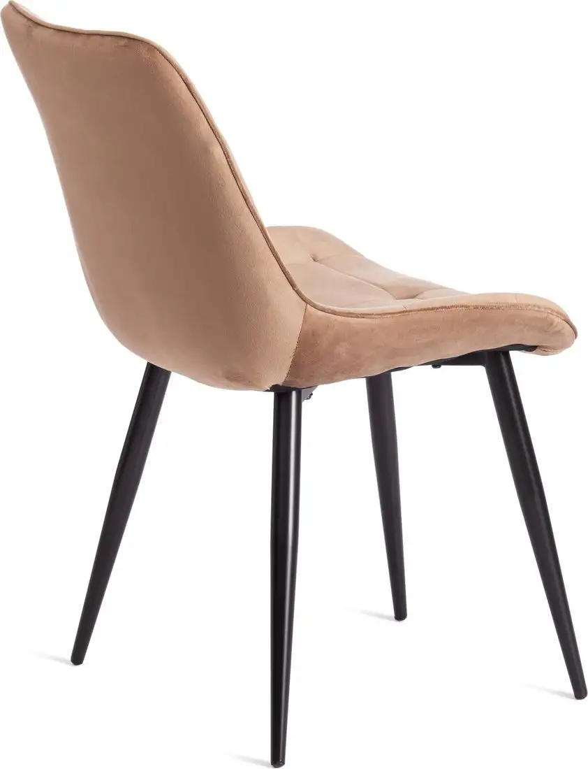 Стул TetChair Abruzzo металл/велюр (коричневый HLR11/черный) – фото товара