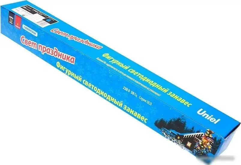 Световой дождь Uniel ULD-E1505-336/DTK BLUE IP44 TWISTED METEOR UL-00000167 – фото товара