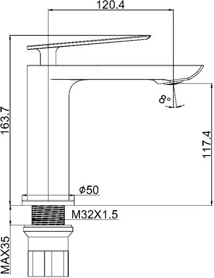 Смеситель Maxonor Pure Life PL1095-6 - фото товара