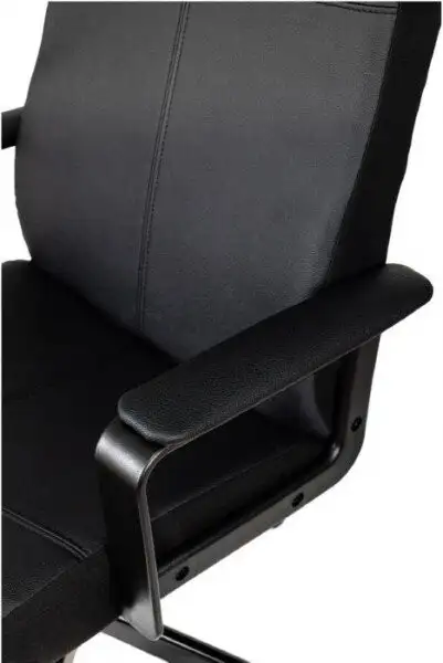 Офисное кресло Бюрократ Dominus (черный, экокожа) – фото товара