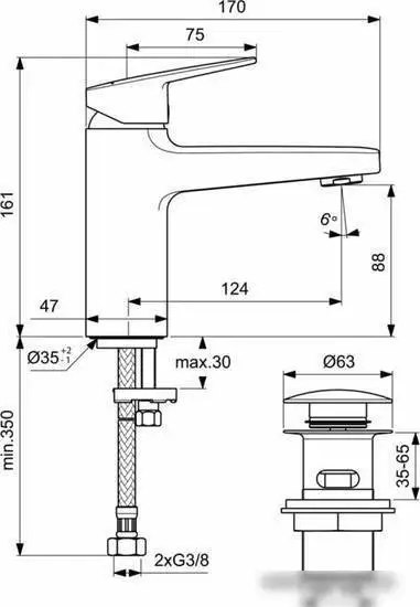Смеситель Ideal Standard Ceraplan BD229AA - фото товара