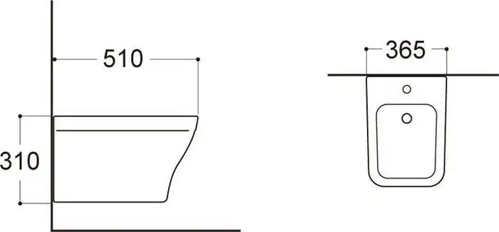 Биде Aquatek Амадео AQ1663-00 - фото товара