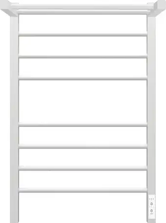 Полотенцесушитель Granula Квадро Сплит 50х80 (с полкой, терморегулятором, белый) - изображение в каталоге