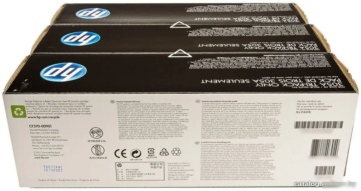 Картридж HP 305A 3-pack (CF370AM) – фото товара