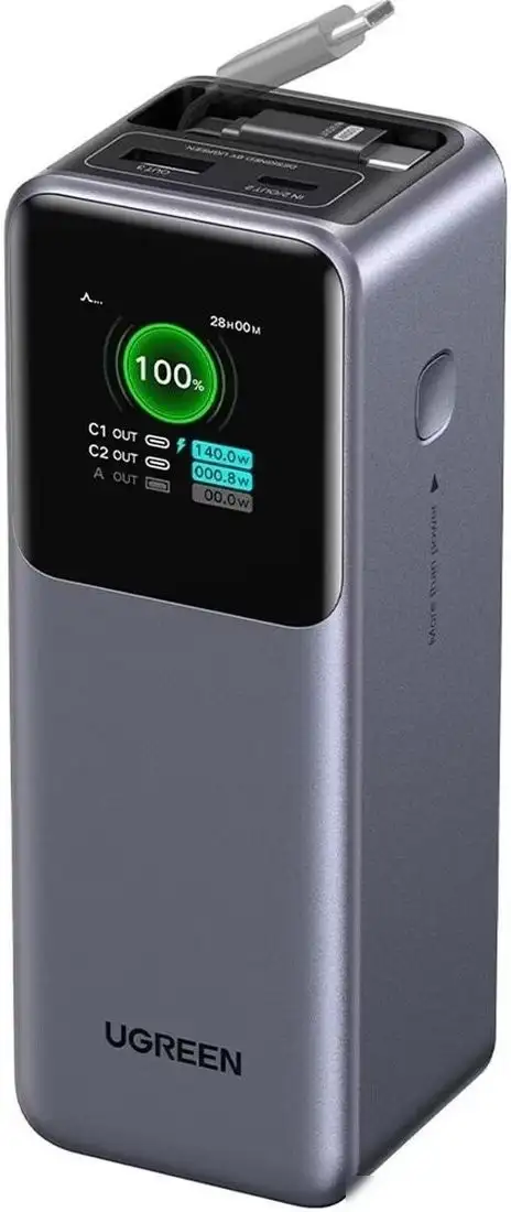Внешний аккумулятор Ugreen PB726 20000mAh (серый) – фото товара