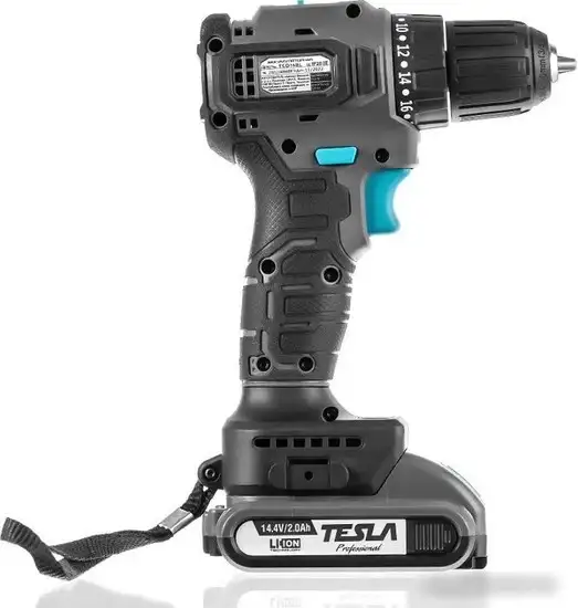 Дрель-шуруповерт Tesla TCD14BL 840368 (с 2-мя АКБ, кейс) – фото товара