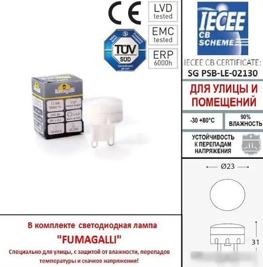 Садовый светильник Fumagalli Aldo 1L0.000.000.AXZ1L – фото товара