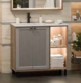 Brevita Тумба под умывальник Lumus 90 LUM-06070-0842ЯL – изображение в каталоге