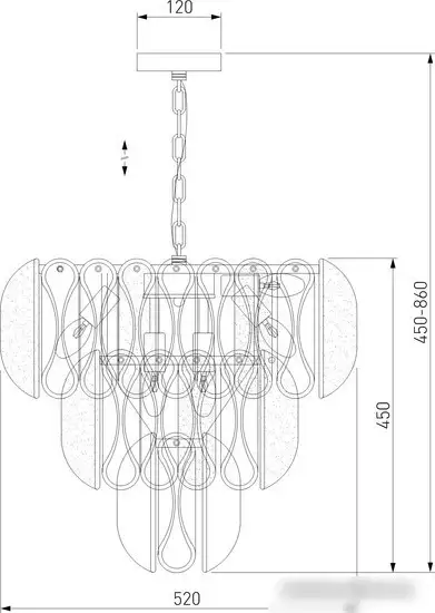Подвесная люстра Bogate's 365/12 – фото товара