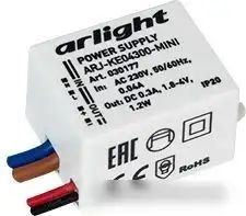 Блок питания Arlight ARJ-KE04300-MINI 030177 – фото товара
