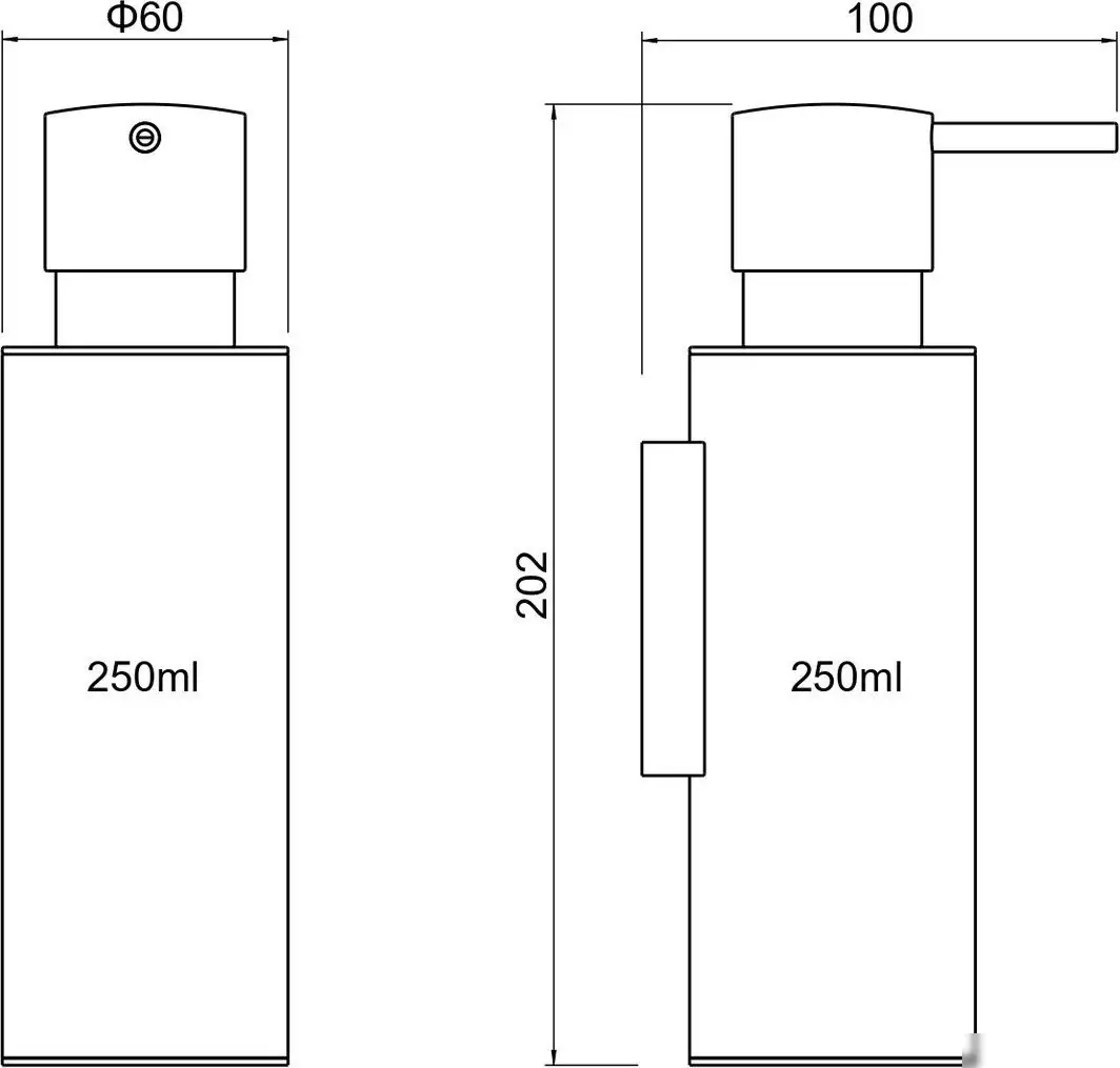 Дозатор для жидкого мыла Aquatek Оберон AQ4205CR – фото товара
