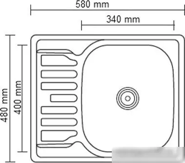 Кухонная мойка Ledeme L65848-R - фото товара