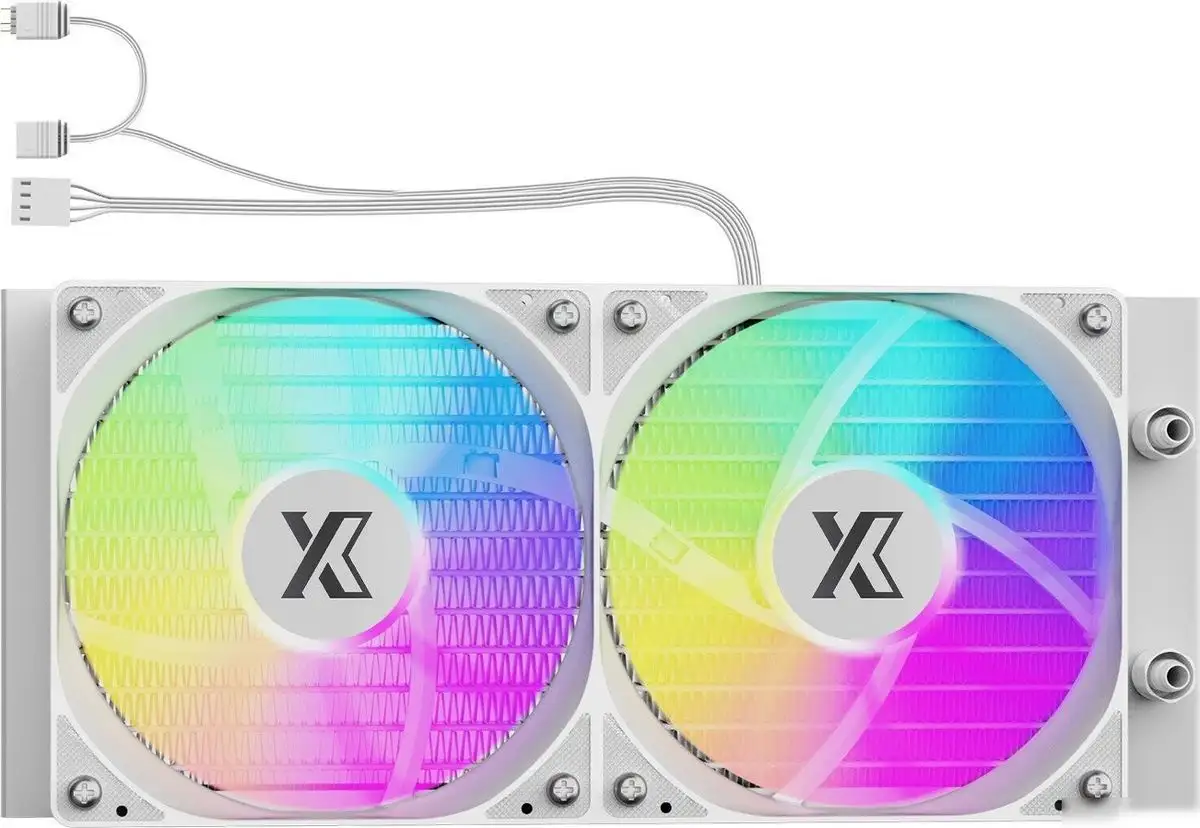 Система жидкостного охлаждения для процессора XASTRA LP240 ARGB WH – фото товара