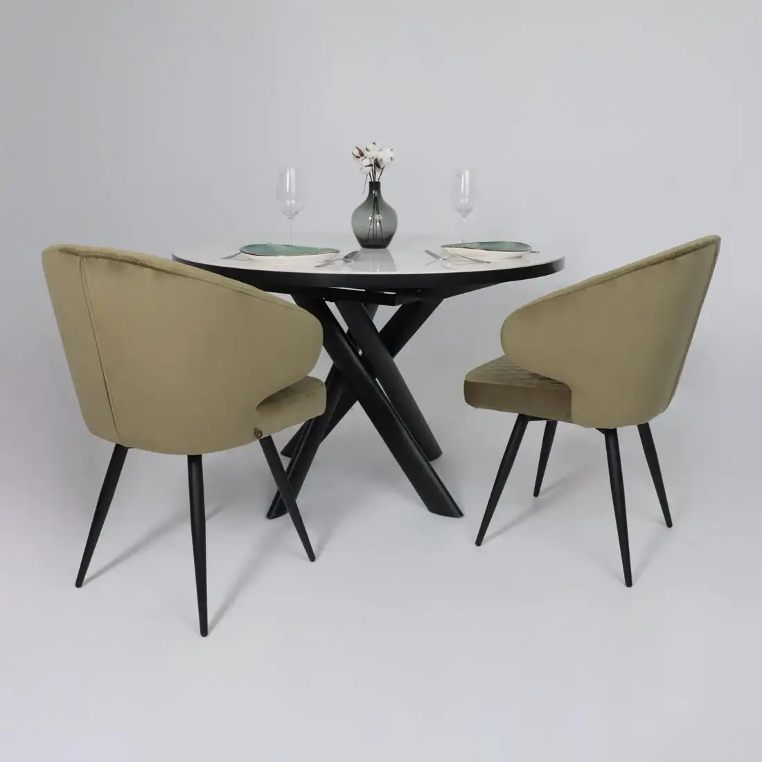 Стул Мамадома Rob-R1 360 (d12 Olive Lux/черный)