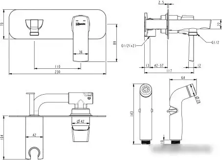 Смеситель Lemark Ursus LM7220BL - фото товара