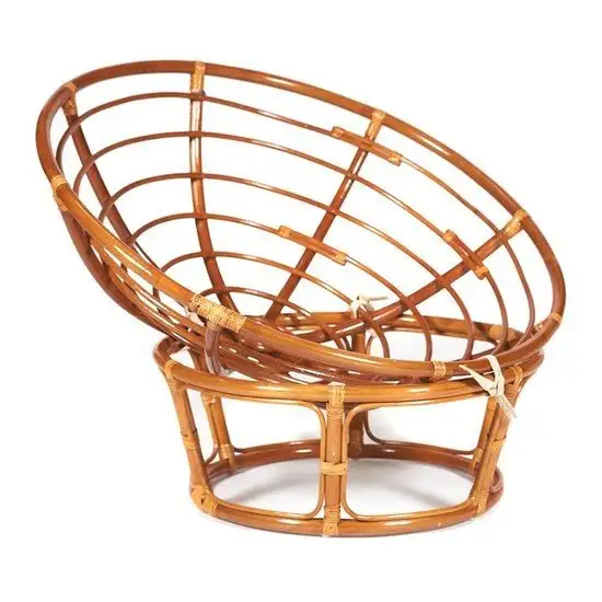 Интерьерное кресло TetChair Papasan 23/01 W с подушкой (коньяк) – фото товара