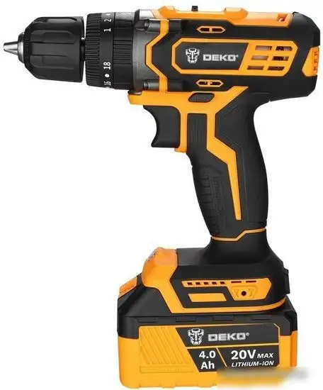 Ударная дрель-шуруповерт Deko DKCD20 Impact 063-4420 (с 2-мя АКБ, кейс) – фото товара