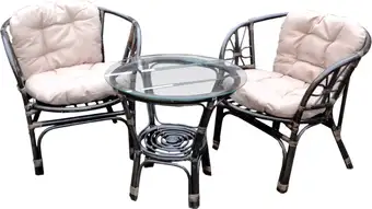 Набор садовой мебели Garden Story Багамы Мини CV-14C (бежевый/коньячный) – изображение в каталоге