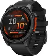 Умные часы Garmin Fenix 8 47мм (серый, черный силиконовый ремешок) – изображение в каталоге