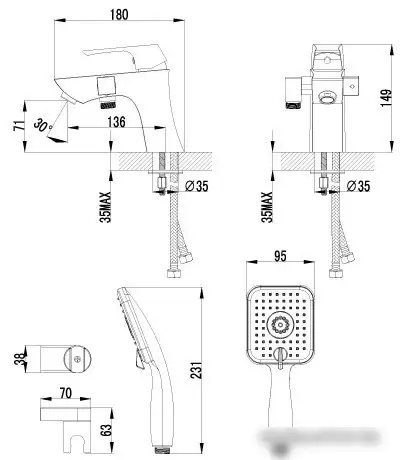 Смеситель Lemark Unit [LM4515C] - фото товара