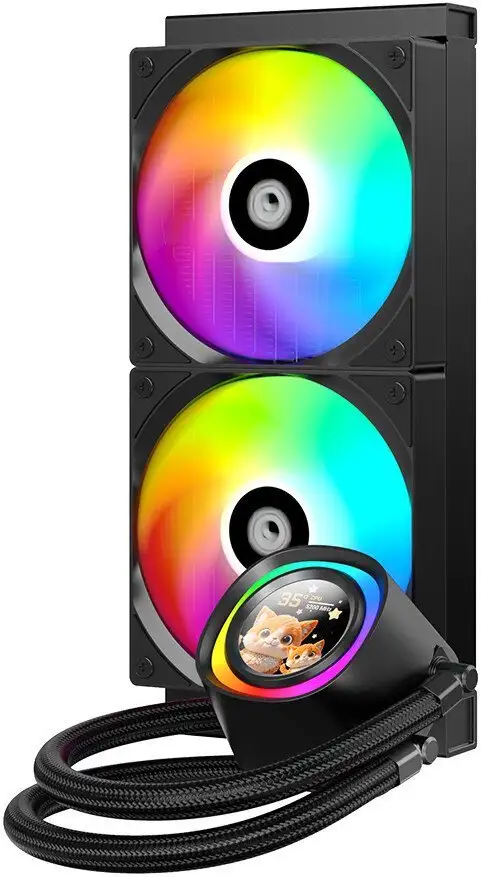 Система жидкостного охлаждения для процессора ID-Cooling FX240 LCD – фото товара