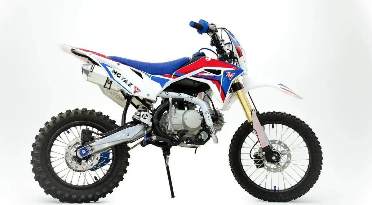 Мотоцикл Motax MX 125 17/14 (черный/белый/синий) – фото товара