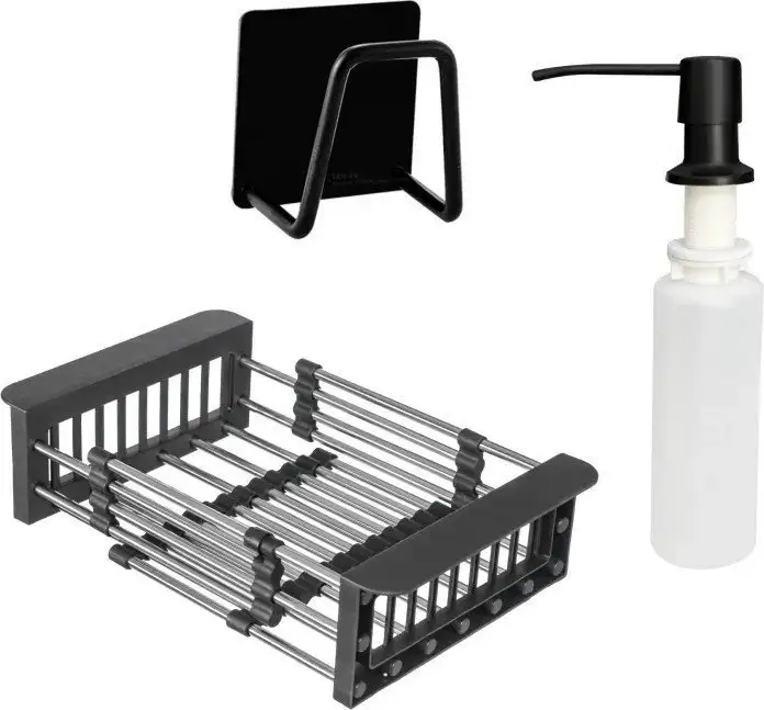 Кухонная мойка Axus LS-6050B Nano Black - фото товара