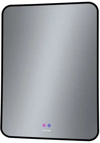Grossman Зеркало Elegans-норма Black LED 1760802 (с сенсорным выключателем и подогревом)