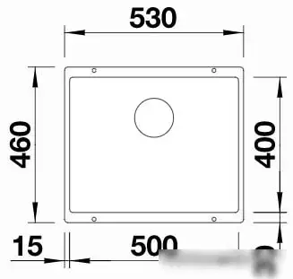 Кухонная мойка Blanco Subline 500-U 525995 (черный) - фото товара