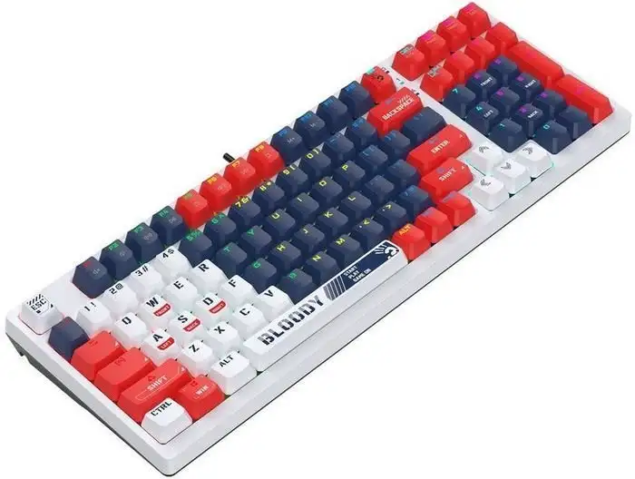 Клавиатура A4Tech Bloody S98 Sports Navy (Bloody BLMS Red) – фото товара