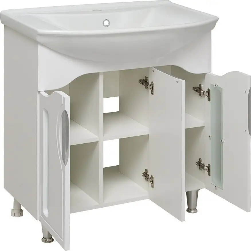 Runo Тумба с умывальником Runo Толедо 75 + Стиль 75 (напольная) – фото товара