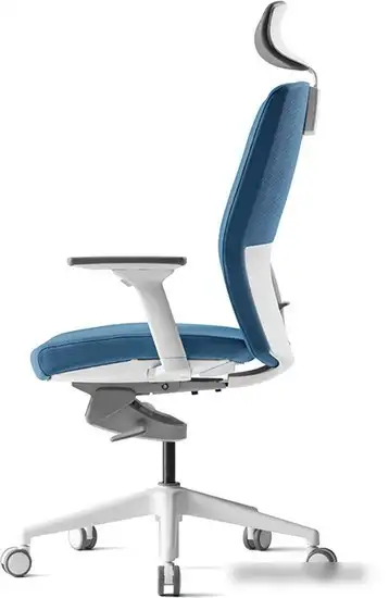 Кресло Bestuhl J2 White Pl с подголовником (голубой) – фото товара