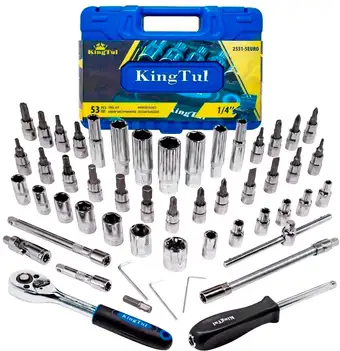 Универсальный набор инструментов KingTul KT-2531-5 Euro (53 предмета)