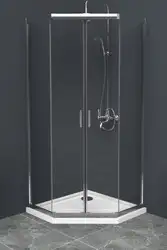 Душевой уголок BelBagno UNO-195-P-2-100-C-Cr