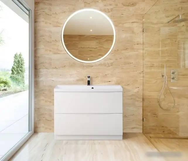 BelBagno Тумба под умывальник Marino-800-2C-PIA-BL-P (bianco lucido) – фото товара