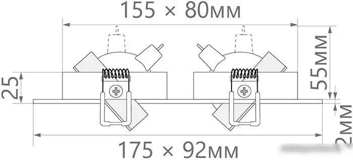 Точечный светильник Feron MR16 G5.3 DL2802 32642 – фото товара