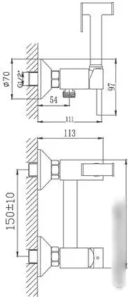 Смеситель Haiba HB5510 (хром) - фото товара