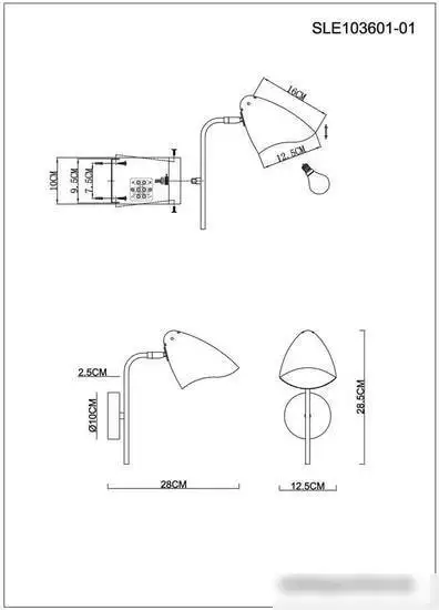 Бра Evoluce SLE103601-01 – фото товара