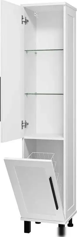 Misty Шкаф-пенал Модерн 35 П-Мод05035-011Л (с бельевой корзиной) – фото товара