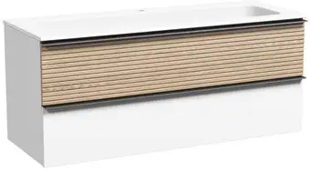 Sancos Тумба под умывальник Delta DL120W (дуб светлый/графит)