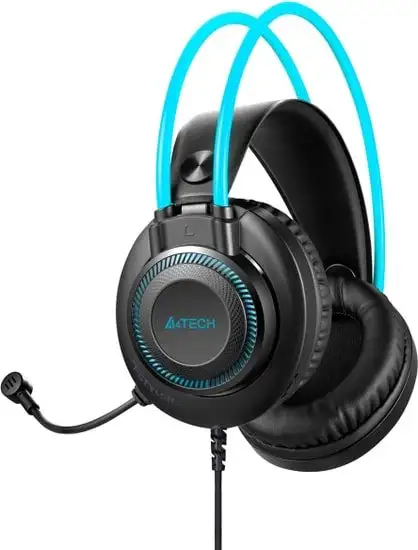 Наушники A4Tech Fstyler FH200U (серый/голубой) – фото товара