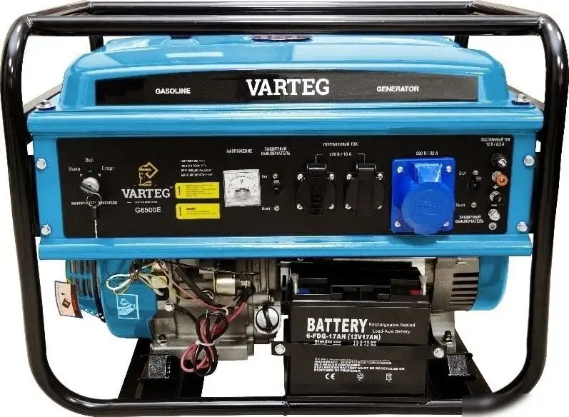 Бензиновый генератор Varteg G6500 E – фото товара