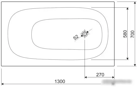 Ванна Cezares Eco 130x70 - фото товара