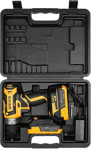 Дрель-шуруповерт Deko ZKCD20V 084-1007 (с 2-мя АКБ, кейс) – изображение в каталоге