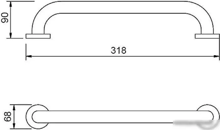 Поручень Aquanet ППН-02.250 267856 – фото товара