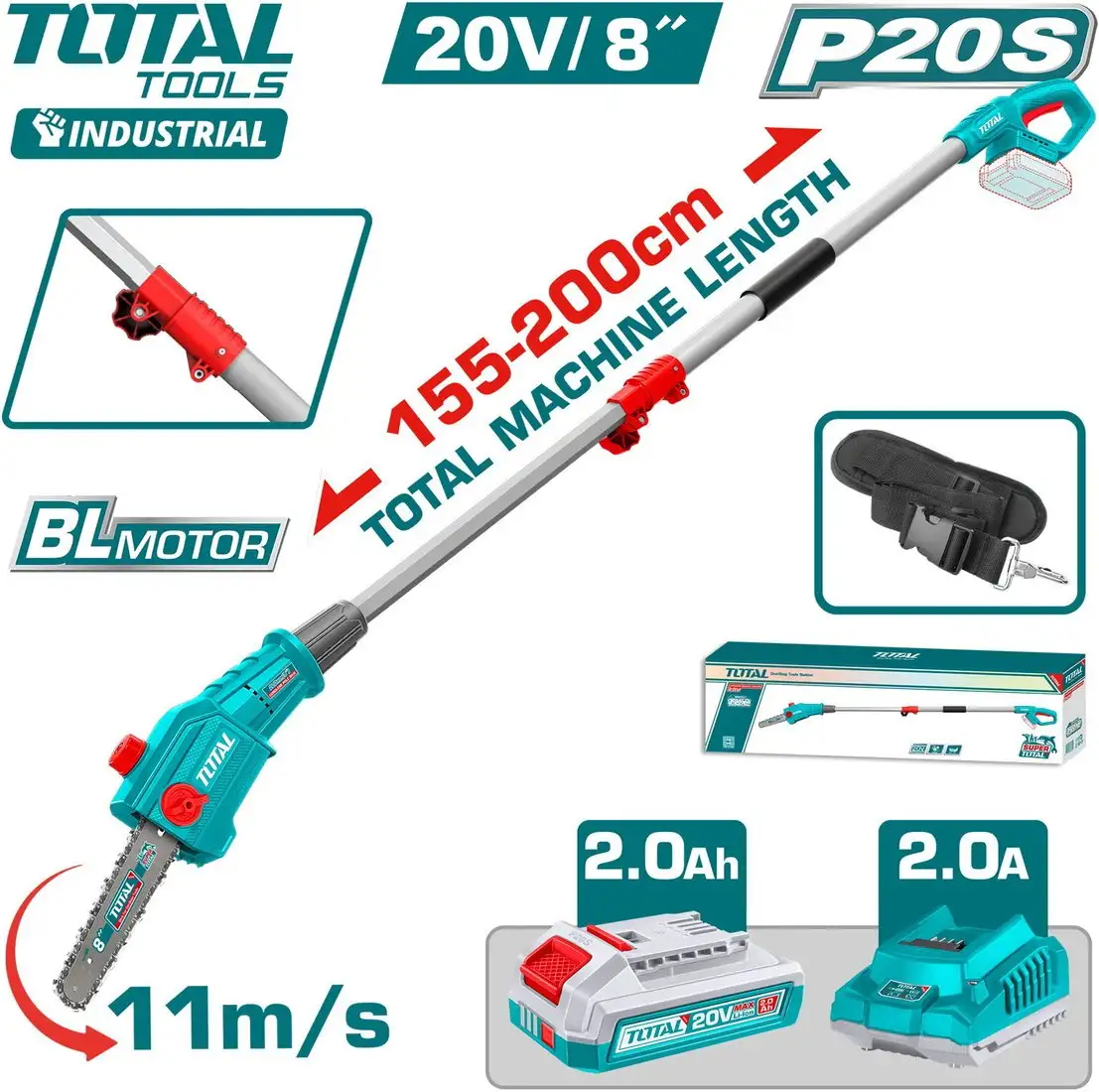 Высоторез Total TPSLI20281 (с 1-им АКБ) – изображение в каталоге